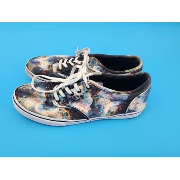 Vans Galaxy Womens Shoes 7 Off the Wall Space Theme Gym Lace Up Low top - Picture 4 of 6